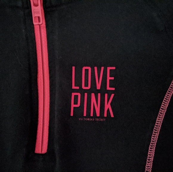 Victoria's Secret PINK Black Pullover Small - Picture 3 of 7